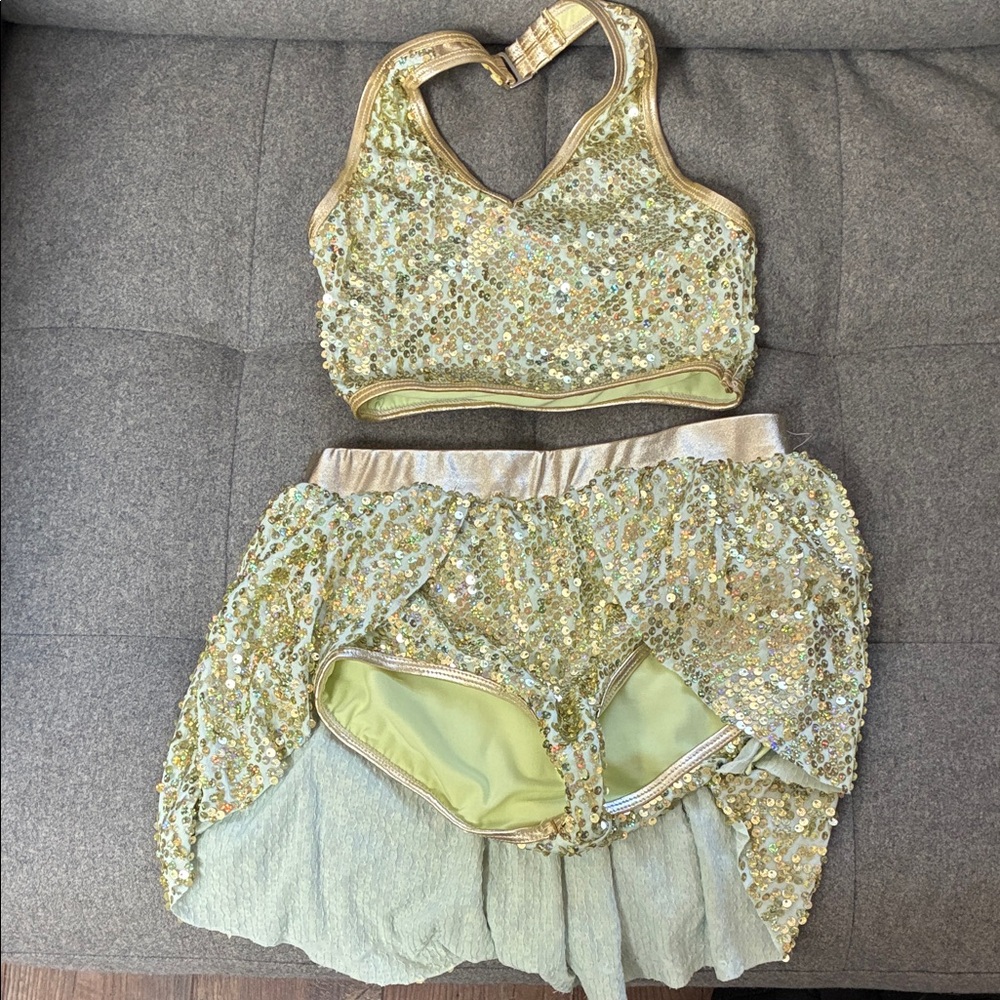 Sparkling Gold Kids Costume Set